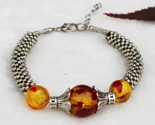 

Jewellery Exquisite Tibet, Tibetan silver Amber beads bracelet new style