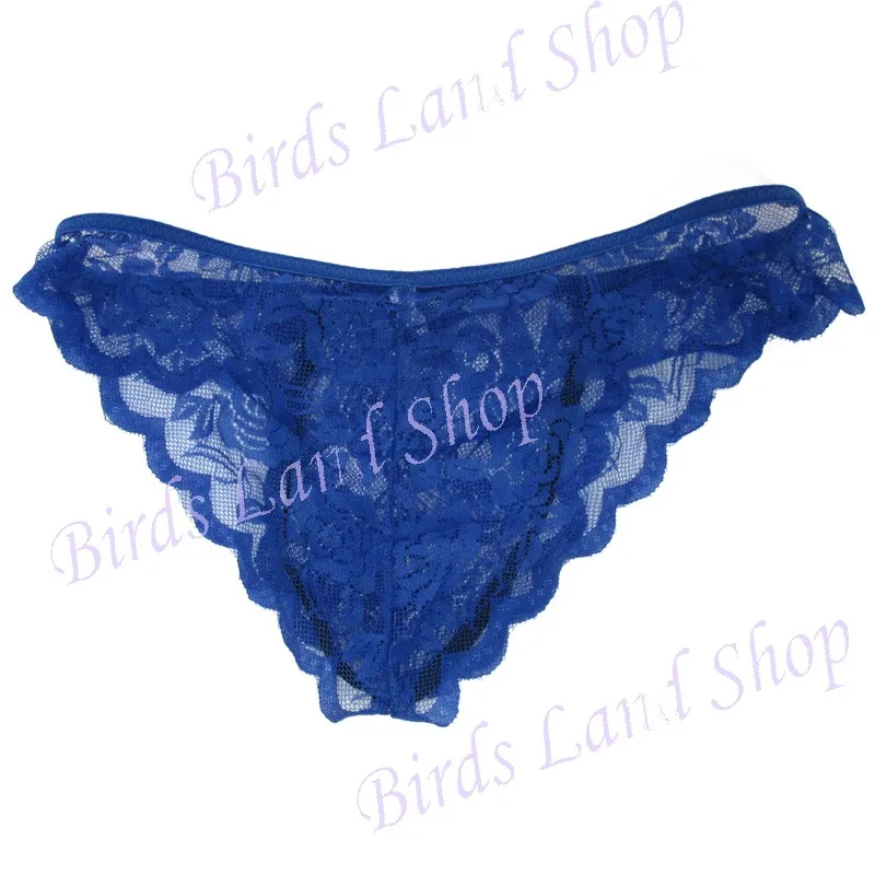 Mens Lace Sexy Underwear G2929 Rose Flower Lace Low Rise pouch Tanga Royal 4