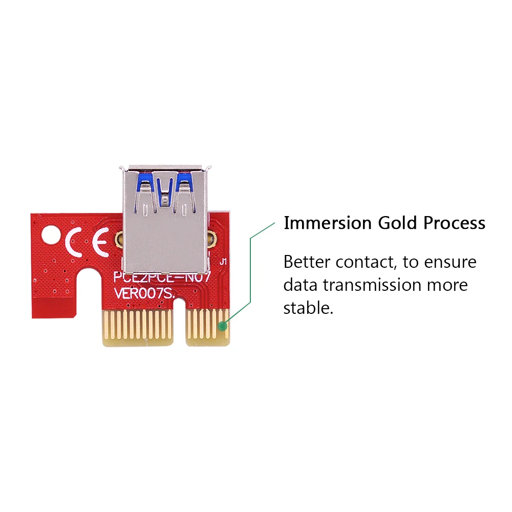 CHIPAL VER007S 60 см PCI E Райзер карта Express PCIE 1X до 16X адаптер USB 3 0 кабель SATA питание для