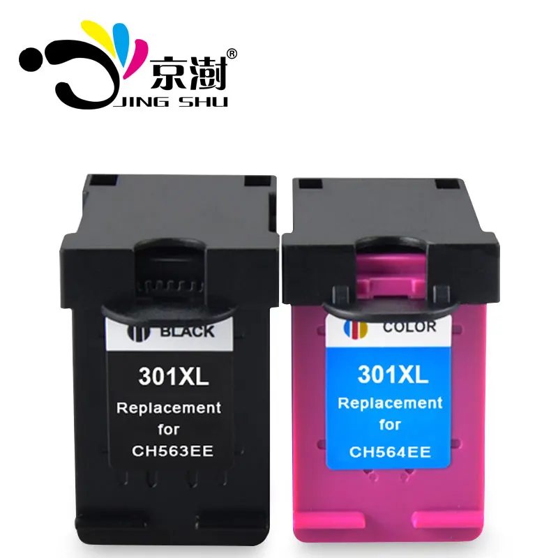 2PK Восстановленный чернильный картридж 301XL CH563EE CH564EE для HP DeskJet 1000 1050 2000 2050 2510 3000 3050