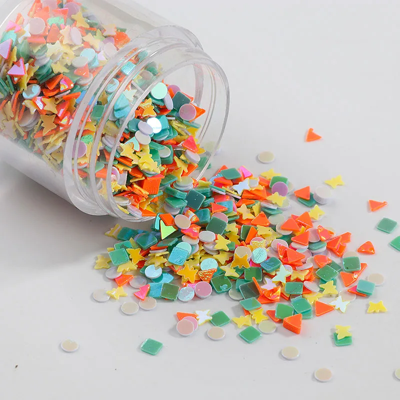 10g 3 мм ногтей Блестки для Craft Mix Dot площадь бабочка формы блесток личный портной