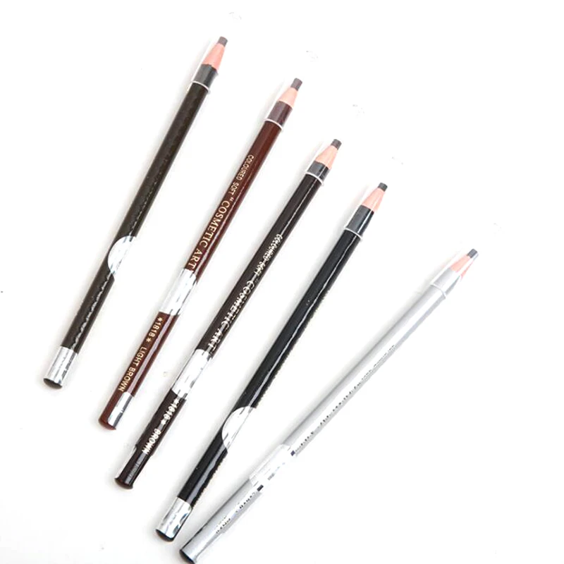 

4 Pieces/Lot Pull Eyebrow Waterproof Pencil For Permanent Eyebrow Cosmetic Beauty Makeup Brown Free Shipping
