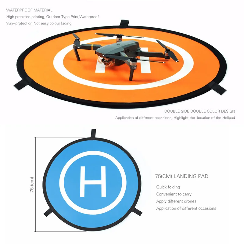 Портативная быстро складывающаяся посадочная площадка для дрона, парковочный фартук 55 см, 110 см, посадочная станция для DJI Mavic Mini Eachine, E58, FIMI, X8, SE