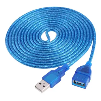 1.5/3m USB Extension Cable USB 2.0 Active Repeater A Male to A Female AF-AM Cable Cord Wire Extender Data Transfer For Laptop PC 1