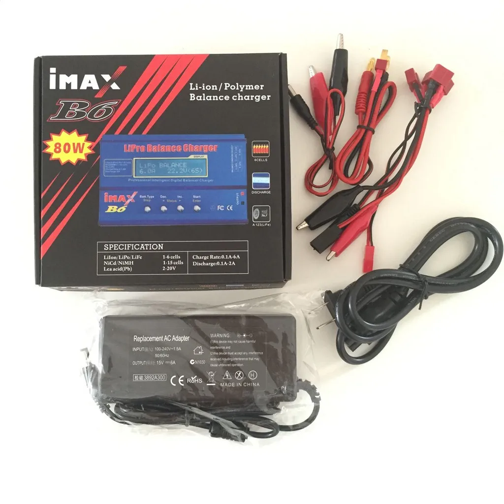 

IMAX B6 LCD Screen Digital RC Balance Charger for Lipo NiMh Battery With Adapter CO high quality Multipurpose Various styles 0.8