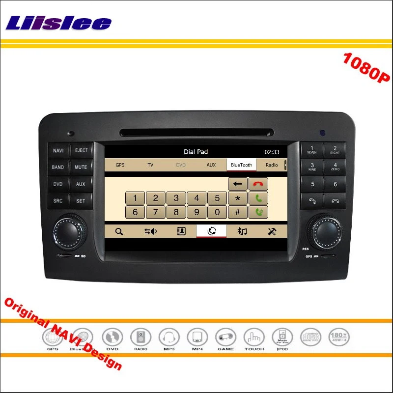Best Liislee For Mercedes Benz ML W164 2005~2012 Stereo Radio CD DVD Player GPS Navigation 1080P HD Screen System Original NAV Design 4 Best Liislee For Mercedes Benz ML W164 2005~2012 Stereo Radio CD DVD Player GPS Navigation 1080P HD Screen System Original NAV Design 4