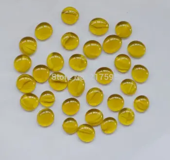 

Decorative Yellow flat beads fish tank stone vase filler aquarium home decoration Diameter about 1.7-2 cm wall sticker