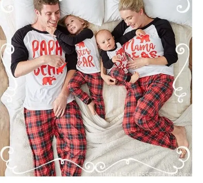 mama bear papa bear baby bear christmas pajamas