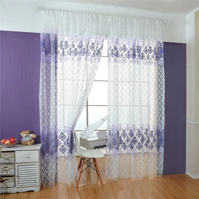 Wear Rod Branch Plum Offset Flora Printed Window Screen