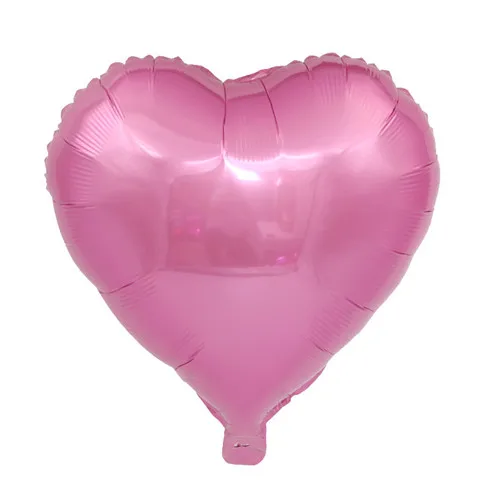 5 шт. сердце любовь алюминиевые надувные воздушные шары Декор на свадьбу День рождения баллон годовщина свадьбы Любовь события Вечерние - Цвет: Pearl pink