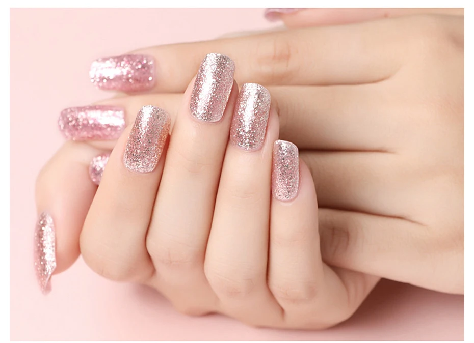 HNM 8 мл Алмазный Блеск Bling УФ-гель для ногтей светодиодный светильник мерцающий розовое золото для ногтей искусство замочить от Vernis Эмаль Гель лак