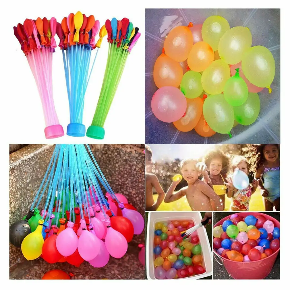 

Over 3 Years Old 3 Bunch Of 111 Water Balloons Self-Sealing Water Balloons Summer Outdoor Fun Toy