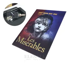 Coffre-fort classique caché en vrai livre, serrure à clé en métal, Simulation de Style livre Les Miserables, 222x152x45mm, nouveau