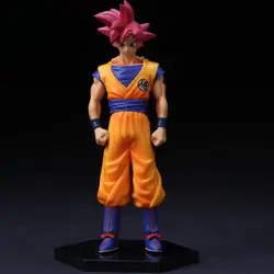 Dragon Ball рыжие волосы Сон Гоку ПВХ фигурку Модель игрушки кино и ТВ Дракон Супер Saiyan DIY Дисплей игрушка мультфильм Рождественский подарок