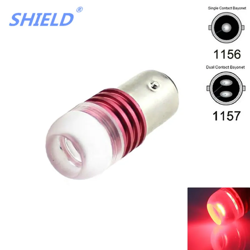 

SHIELD 1156 BA15S P21W 1157 BAY15D Red Strobe Lamp 5630 3SMD Super Bright LED Bulbs 12V CarBrake Turn Signal Tail Flashing Light