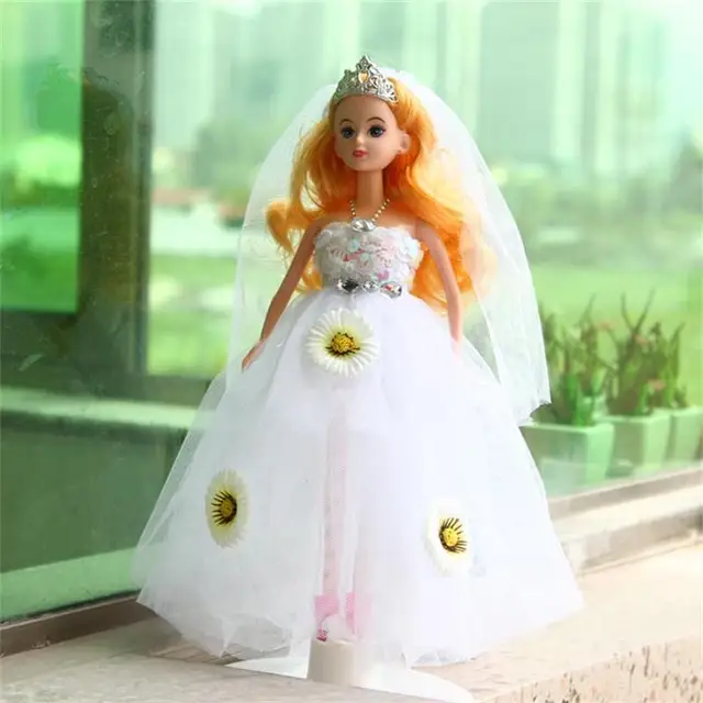 30CM Cute Beautiful Doll Toy Wedding dress fashion
