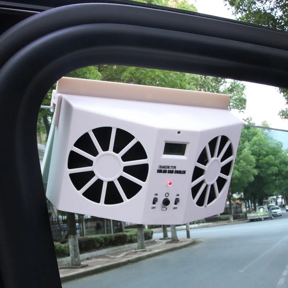 

Portable Mini Solar Powered Car Cooler Radiator Exhaust Fan Summer Car Vehicle Air Vent Fan Ventilation Radiator Cooling System