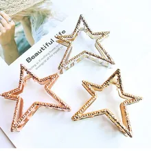 1 шт. заколки для девочек простой пятиконечная звезда металлический захват зажим для ванной HairpinAdult волосы аксессуары и клипсы для волос G0430
