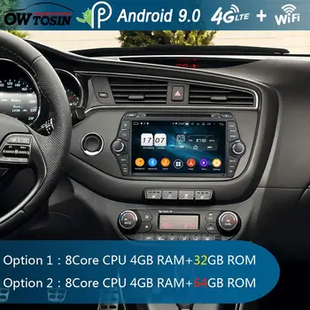 

8" IPS Octa 8 Core 4GB RAM+64GB ROM Android 9.0 Car DVD Radio GPS Navi For Kia CEED 2013 2014 2015 2016 DSP CarPlay Parrot BT