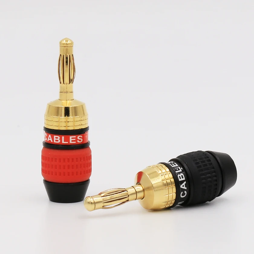 8 шт. штекеры типа банан с позолоченным проводом для динамика|plug gold|plug connectorplug banana |