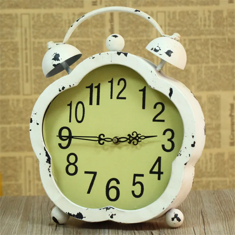 Retro Vintage Alarm Clock Double Bell Backlight Silent Clock Quartz Movement Decorative Table Clocks Antique Classic Desk Clock Retro Vintage Alarm Clock Double Bell Backlight Silent Clock Quartz Movement Decorative Table Clocks Antique Classic Desk Clock