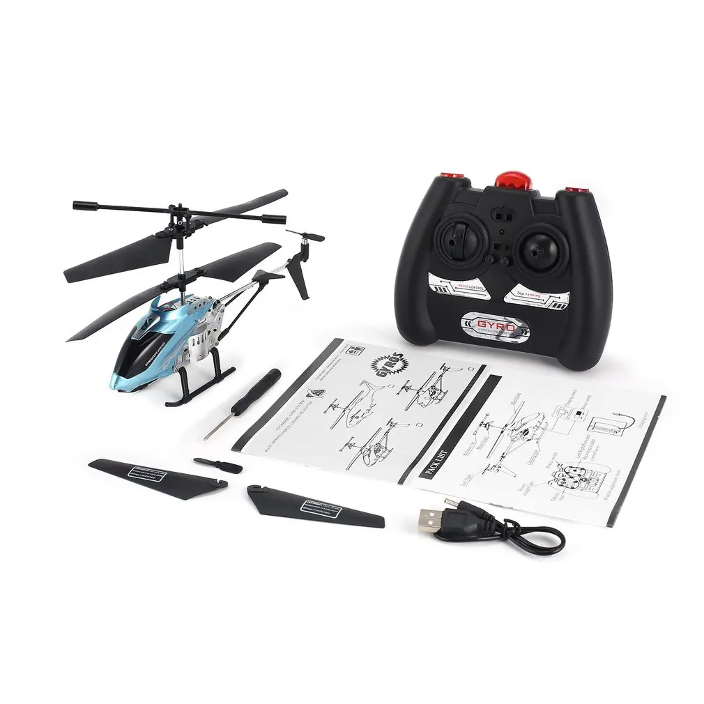

XY-115 Infrared 3.5CH Alloy Anit-crashed RC Helicopter Drone Aircraft UAV with Gyroscope Light Christmas Gift Present