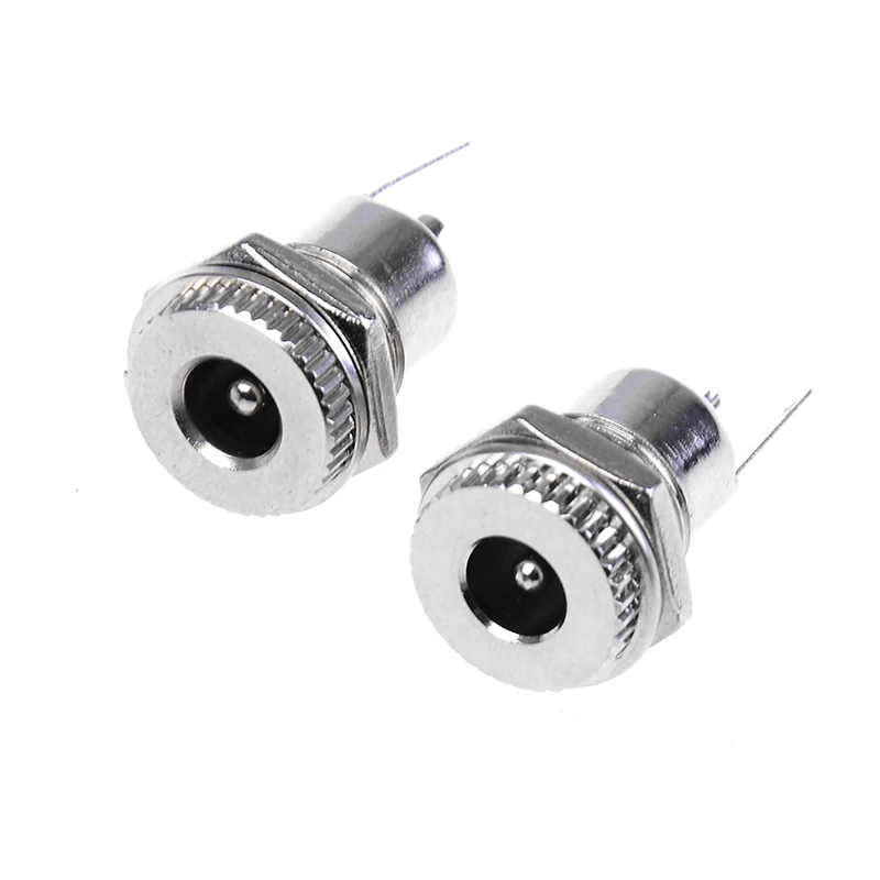 

Metal Female Dc Power Jack Panel Mount Socket Connector 5.5 X 2.1mm/ 5.5 X 2.5mm 1PCS