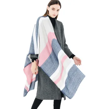 

New Fashion 190*65cm Winter Scarf For Women High Quality Warm Big Long Scarf Female Luxury Plaid Cashmere Thick Scarves