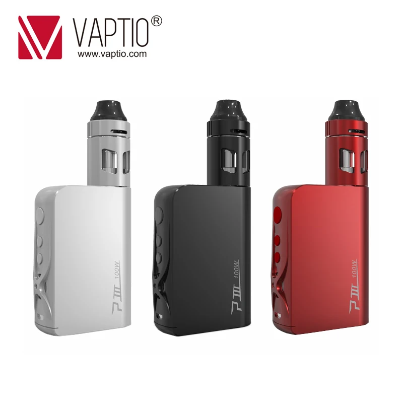 

Electronic Cigarette Vaptio P3 Vape kit 3000mah Built in VW/TC MOD Battery 100W Vaporizer kit 2.0ml Top Filling Atomizer