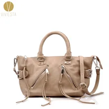 Сумка-портфель на плечо из искусственной кожи с кисточками, женская модная большая мотоциклетная сумка с бахромой, повседневная большая сумка через плечо, сумка-тоут