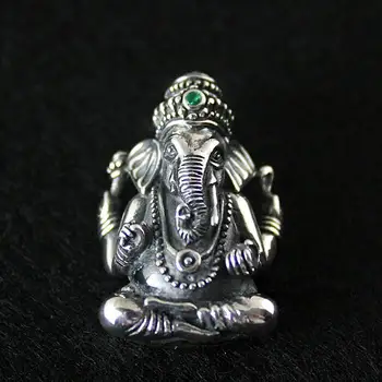 

Vintage 925 pure silver elephant mammographies pendant