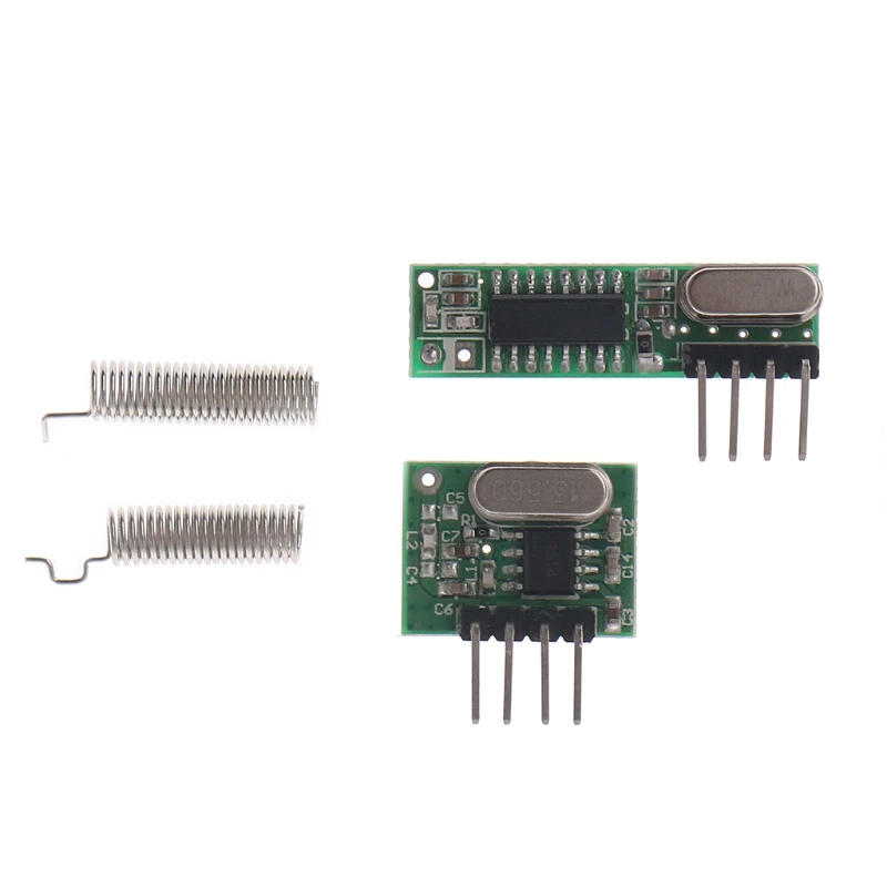 Buy 1 set RF module 433 Mhz superheterodyne receiver and transmitter kit with antenna For Arduino uno Diy kits Remote control W315