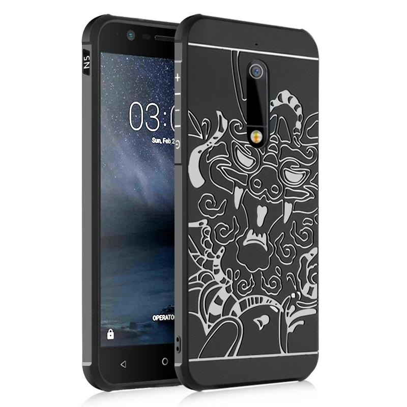 

For Nokia 5 Case For Nokia5 Back Cover Anti-knock Armor Phone Capa Silicon Funda For Men Male