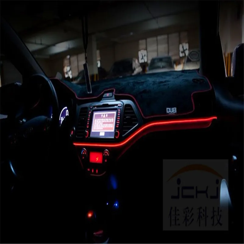 JingXiangFeng новейший DIY EL провод чехол для Skoda Rapid / Superb B5 B6 B8 украшение автомобиля