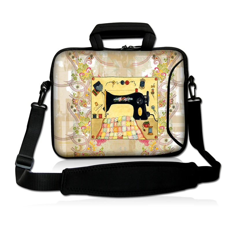 Sewing machine Laptop Shoulder Bag Case+Pocket For 13.3