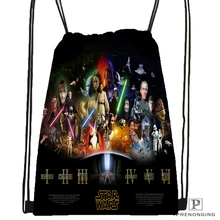 Пользовательские Звездные войны Marvel походная сумка на шнурке милый рюкзак для детей(черная спинка) 31x40 см#180531-02-54