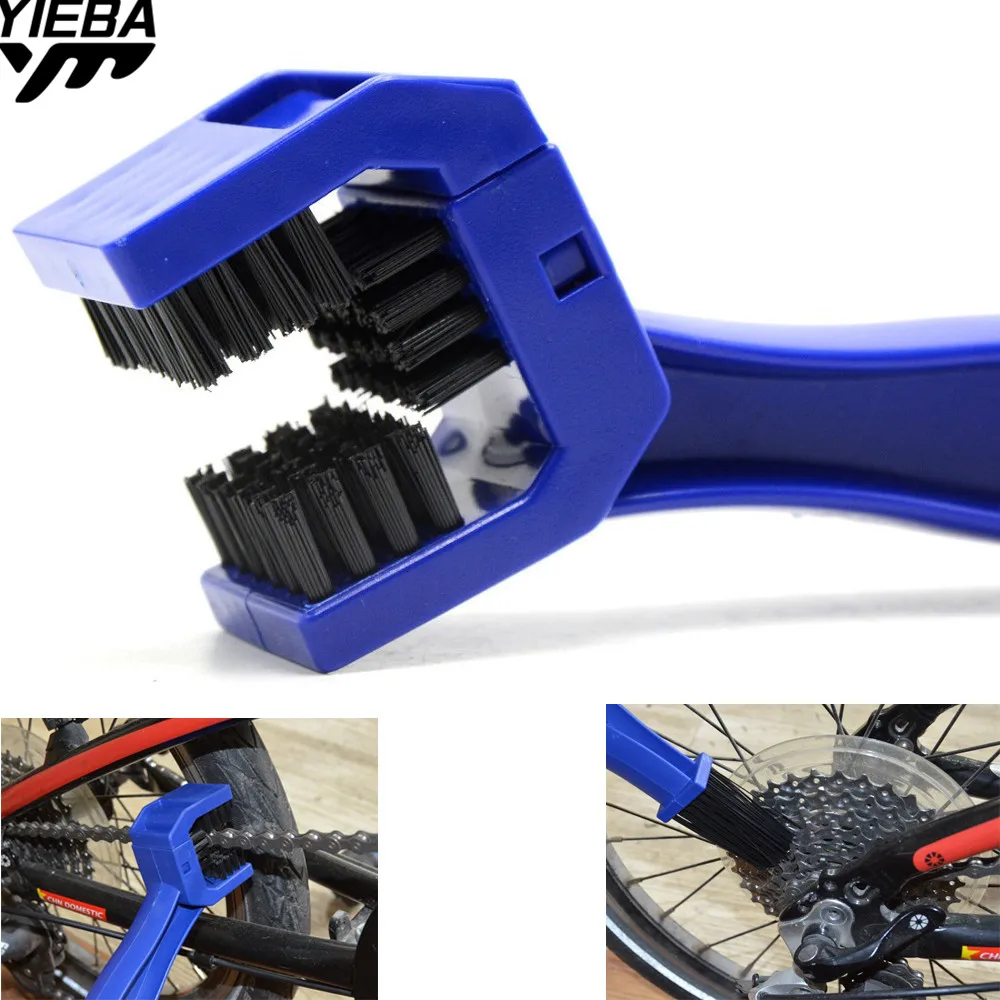 Motorcycle Bicycle Chain Clean Brush FOR kawasaki z900 er6n z800 z750 z1000sx For honda crf 450 CR CRF XR XL 85 125 250 500