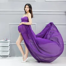Femmes Noir Blanc Jupe De Maternité Photographie Props Élégant Vêtements de Grossesse Robe De Maternité Robes Pour Séance Photo Vêtements