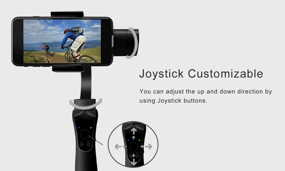 3Axis Handheld Gimbal Stabilizer with Power Bank Free APP for Face Recognition Object Tracking Delay Shooting Intelligent Beauty_14
