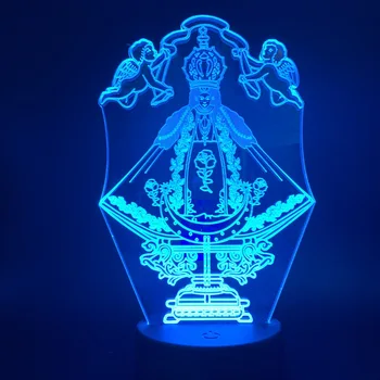 

3d Led Night Light Lamp Cupid God of Love Figure for Bedroom Decorative Light Color Changing Touch Switch Desk Table Nightlight