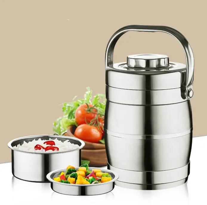 

Portable Japanese Lunch Box Food Thermo Lunch boxs for Kids Thermal Bento Lunchbox Platic PP+304 Stainless Steel