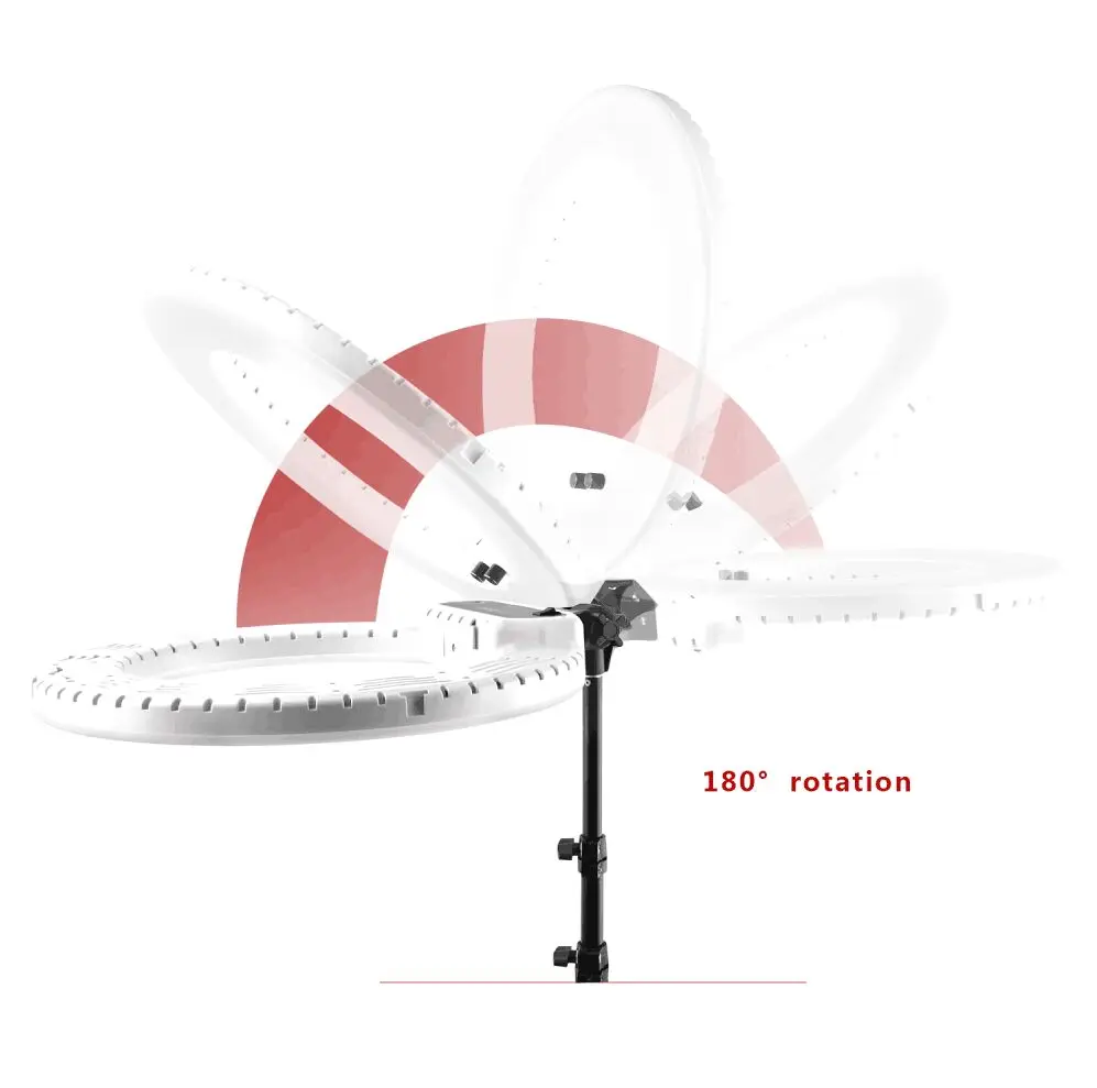  fosoto 18 inch FT-R480 Bi-color photographic lighting 3200-5800K 48W Led Ring LIght Lamp & Tripod S - 32967247180