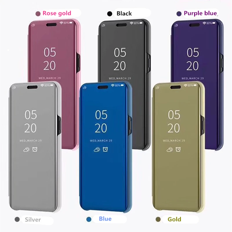 Smart Mirror View Case For Xiaomi Redmi 5 Plus 6A Note 5 4X 6 Pro Flip Leather Stand Case For Xiaomi Max3 F1 Mi 8 Pro Lite Cover