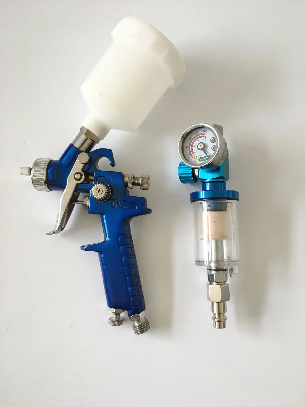 2017 HVLP Spray Gun 1.0mm 125ML Mini Paint Sprayer Auto Feed Paint