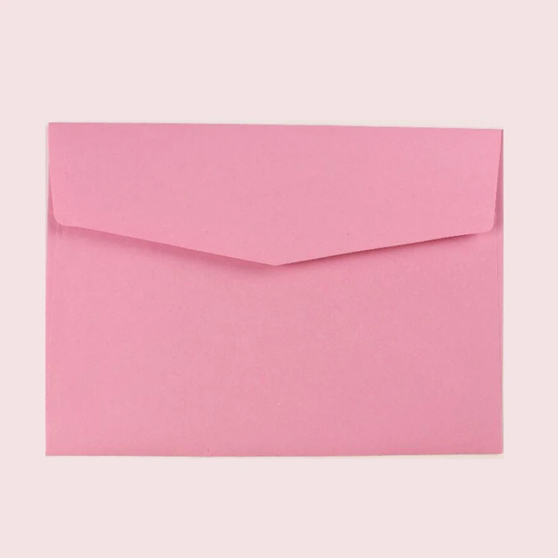 50 шт/партия 12,5*17 см 120 г бумажный конверт серии цветной конверт твердая чистая открытка конверт