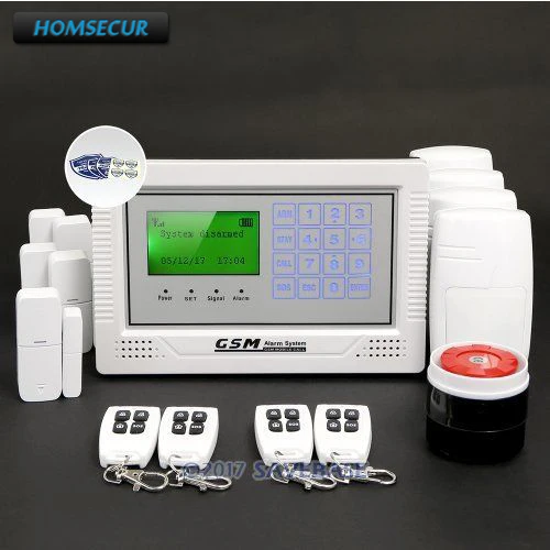 

HOMSECUR App Controlled Wireless GSM Burglar Intruder Alarm System with 4 Pet-Immune PIR