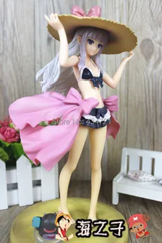 

New Hot Classic Game Anime SEGA Shining Hearts Half-Elf Melty Swim Wear Cute Sexy 22CM Figure Toys