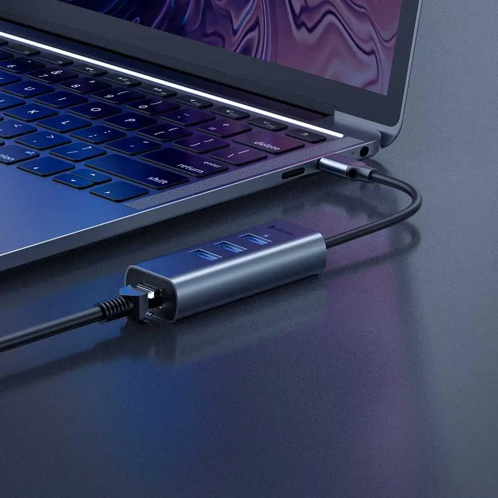 Горячий Xiaomi Baseus Мульти USB 3 0 type C концентратор порт для Macbook Air Pro Otg HDMI RJ45 адаптер