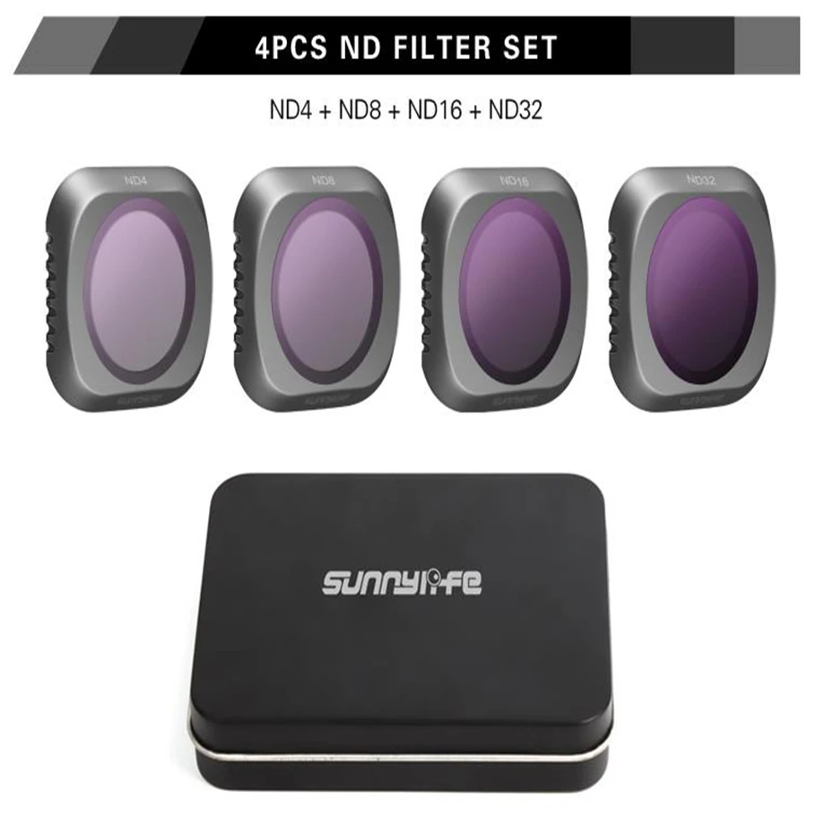 Ceny Dla DJI Mavic 2 Pro neutralna gęstość ND4 + 8 + 16 + 32 + zestaw filtrów dronowych UV + CPL szkło Mavic2 Pro profesjonalny obiektyw akcesoria ochronne