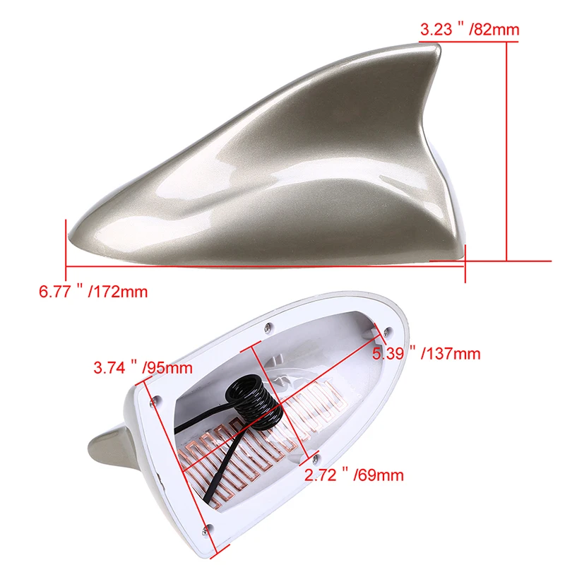Posbay автомобильная антенна на крыше антенна автомобильная антенна плавник акулы fm-сигнал радио усилитель для VW Polo Passat Nissan Qashqai украшения